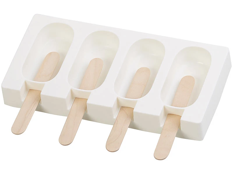Rosenstein & Söhne Silikonform Eis Am Stiel:3 Silikon-Formen Für 12 Eis Am Stiel, Je 70 Ml, Mit 72 Holzstielen 5 Rosenstein & Söhne Silikonform Eis Am Stiel:3 Silikon-Formen Für 12 Eis Am Stiel, Je 70 Ml, Mit 72 Holzstielen – Bild 5
