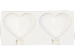 Rosenstein & Söhne Stieleisformen Silikon:Silikon-Form Für 2 Herz-Eis Am Stiel, Je 80 Ml, Mit 24 Holzstielen -Rosenstein & Söhne Shop nx7957 2