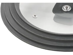 Rosenstein & Söhne Kochtopfdeckel:Universal-Silikonrand-Glasdeckel Für Töpfe & Pfannen Mit Ø 20 - 24 Cm -Rosenstein & Söhne Shop nx7978 0