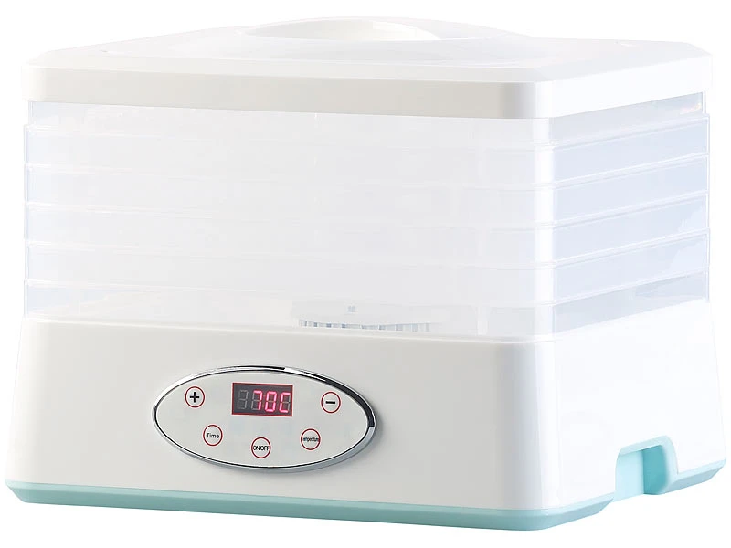 Rosenstein & Söhne Dörrgerät:Dörrautomat Mit 5 Dörr-Einsätzen & 24-Stunden-Timer, 35 - 70 °C, 250 W 3 Rosenstein & Söhne Dörrgerät:Dörrautomat Mit 5 Dörr-Einsätzen & 24-Stunden-Timer, 35 - 70 °C, 250 W – Bild 3