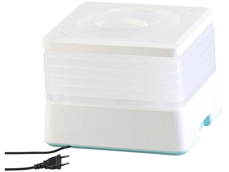 Rosenstein & Söhne Dörrgerät:Dörrautomat Mit 5 Dörr-Einsätzen & 24-Stunden-Timer, 35 - 70 °C, 250 W 6 Rosenstein & Söhne Dörrgerät:Dörrautomat Mit 5 Dörr-Einsätzen & 24-Stunden-Timer, 35 - 70 °C, 250 W – Bild 6