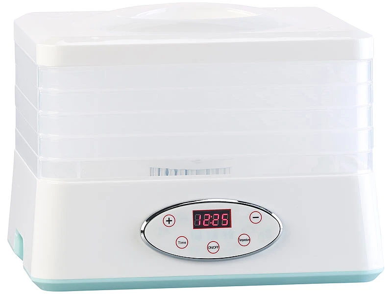 Rosenstein & Söhne Dörrgerät:Dörrautomat Mit 5 Dörr-Einsätzen & 24-Stunden-Timer, 35 - 70 °C, 250 W 8 Rosenstein & Söhne Dörrgerät:Dörrautomat Mit 5 Dörr-Einsätzen & 24-Stunden-Timer, 35 - 70 °C, 250 W – Bild 8