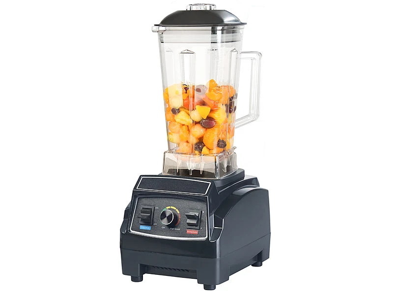Rosenstein & Söhne Mixer Smoothie:Profi-Retro-Standmixer, 1.500 W, 2 L, BPA-frei, Versandrückläufer 9 Rosenstein & Söhne Mixer Smoothie:Profi-Retro-Standmixer, 1.500 W, 2 L, BPA-frei, Versandrückläufer – Bild 9