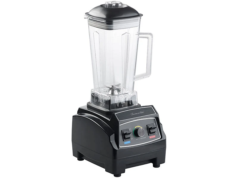 Rosenstein & Söhne Mixer Smoothie:Profi-Retro-Standmixer, 1.500 W, 2 L, BPA-frei, Versandrückläufer 2 Rosenstein & Söhne Mixer Smoothie:Profi-Retro-Standmixer, 1.500 W, 2 L, BPA-frei, Versandrückläufer – Bild 2