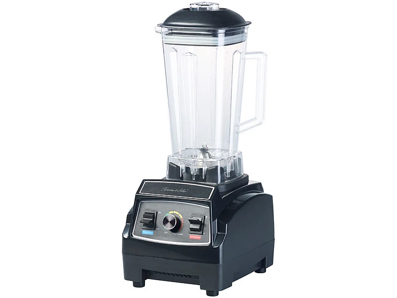 Rosenstein & Söhne Mixer Smoothie:Profi-Retro-Standmixer, 1.500 W, 2 L, BPA-frei, Versandrückläufer 8 Rosenstein & Söhne Mixer Smoothie:Profi-Retro-Standmixer, 1.500 W, 2 L, BPA-frei, Versandrückläufer – Bild 8