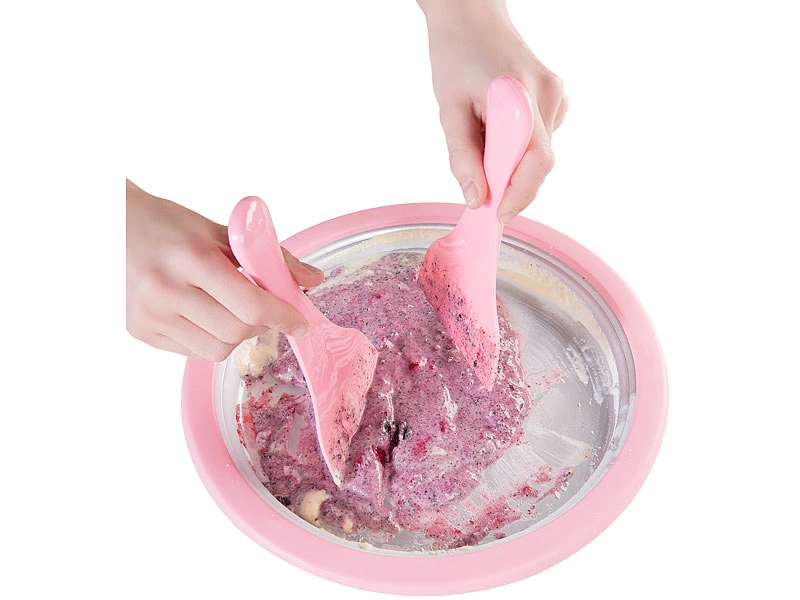 TokioKitchenWare Gerolltes Eis:2er-Set Eis-Teppanyaki-Platten Zum Zubereiten Von Ice Cream Rolls 5 TokioKitchenWare Gerolltes Eis:2er-Set Eis-Teppanyaki-Platten Zum Zubereiten Von Ice Cream Rolls – Bild 5