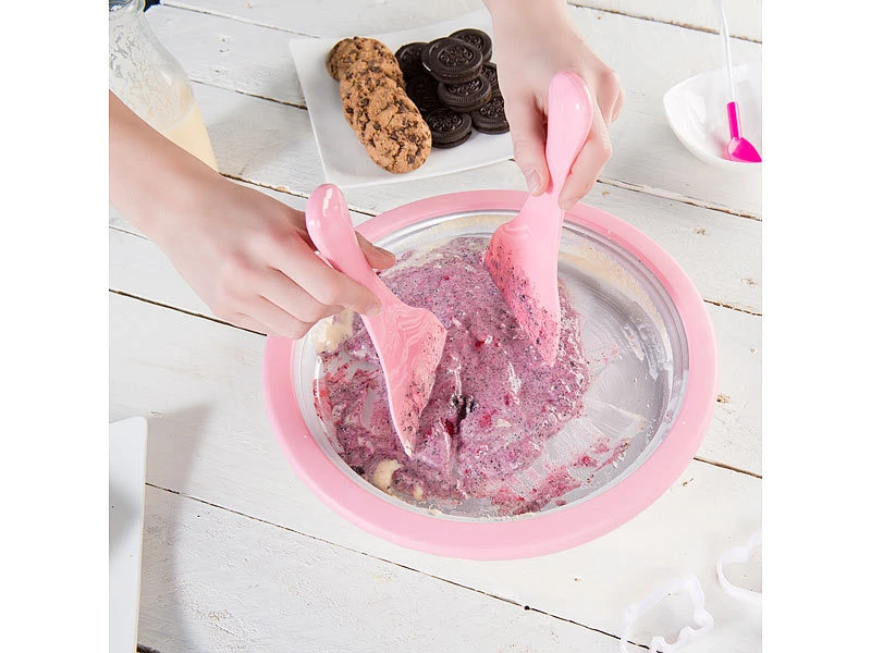 TokioKitchenWare Gerolltes Eis:2er-Set Eis-Teppanyaki-Platten Zum Zubereiten Von Ice Cream Rolls 12 TokioKitchenWare Gerolltes Eis:2er-Set Eis-Teppanyaki-Platten Zum Zubereiten Von Ice Cream Rolls – Bild 12