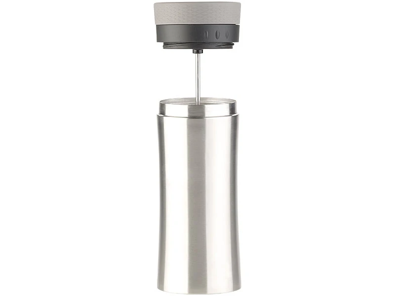 Rosenstein & Söhne French Press Becher:2in1-Edelstahl-Thermobecher Mit French-Press-System, 0,48 L, BPA-frei 9 Rosenstein & Söhne French Press Becher:2in1-Edelstahl-Thermobecher Mit French-Press-System, 0,48 L, BPA-frei – Bild 9