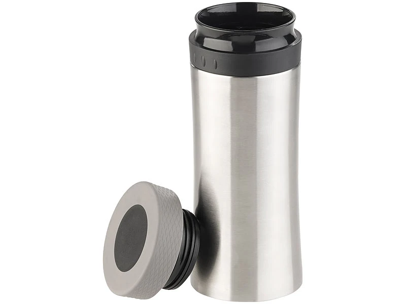Rosenstein & Söhne French Press Becher:2in1-Edelstahl-Thermobecher Mit French-Press-System, 0,48 L, BPA-frei 6 Rosenstein & Söhne French Press Becher:2in1-Edelstahl-Thermobecher Mit French-Press-System, 0,48 L, BPA-frei – Bild 6