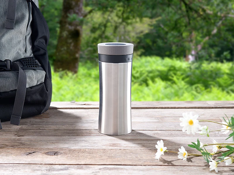 Rosenstein & Söhne French Press Becher:2in1-Edelstahl-Thermobecher Mit French-Press-System, 0,48 L, BPA-frei 10 Rosenstein & Söhne French Press Becher:2in1-Edelstahl-Thermobecher Mit French-Press-System, 0,48 L, BPA-frei – Bild 10