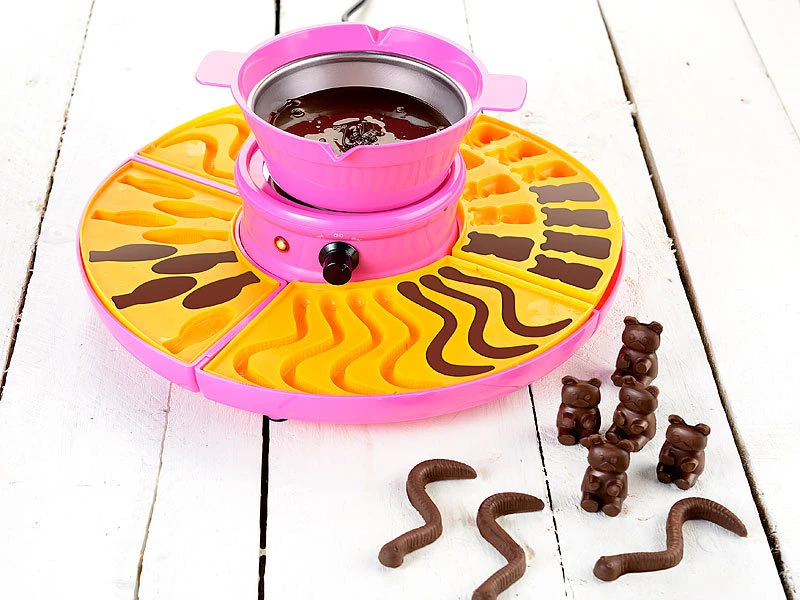 Rosenstein & Söhne Gummibärenmaschine:Gummibärchen-Maschine Und Schokokonfekt-Maker Mit Gussformen-Set, 25 W 5 Rosenstein & Söhne Gummibärenmaschine:Gummibärchen-Maschine Und Schokokonfekt-Maker Mit Gussformen-Set, 25 W – Bild 5