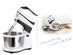 Rosenstein & Söhne Hand Mixer:Handmixer-Set: Rührständer, Edelstahl-Schüssel (Versandrückläufer) 11 Rosenstein & Söhne Hand Mixer:Handmixer-Set: Rührständer, Edelstahl-Schüssel (Versandrückläufer) -Rosenstein & Söhne Shop nx8559 3 1