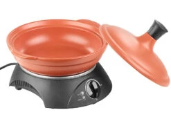 Alternative view of Rosenstein & Söhne Schmortopf Elektrisch:Elektrischer Tajine-Tontopf Mit Deckel, Ø 30 Cm, 2 Liter, 300 Watt