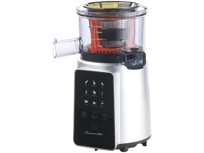 Rosenstein & Söhne Gemüsepresse:3in1-Slow-Juicer & Entsafter Mit Gemüse-Reibe & Eis-Aufsatz, 200 Watt 17 Rosenstein & Söhne Gemüsepresse:3in1-Slow-Juicer & Entsafter Mit Gemüse-Reibe & Eis-Aufsatz, 200 Watt – Bild 17
