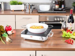 Rosenstein & Söhne Kochplatte:Mobiles Glaskeramik-Kochfeld Mit Infrarot-Wärme, 2.000 Watt, Ø 20 Cm -Rosenstein & Söhne Shop nx8759 9 1