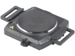 Rosenstein & Söhne Herdplatten:Elektrische Einzel-Kochplatte Mit Klappbaren Griffen, 1.500 W, 185 Mm -Rosenstein & Söhne Shop nx8988 0