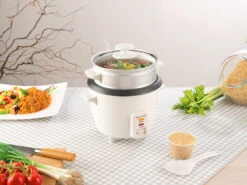 Rosenstein & Söhne Rice Cooker:Mini-Reiskocher Mit Dampfgar-Einsatz & Warmhaltefunktion, 0,5 L, 350 W 10 Rosenstein & Söhne Rice Cooker:Mini-Reiskocher Mit Dampfgar-Einsatz & Warmhaltefunktion, 0,5 L, 350 W -Rosenstein & Söhne Shop nx8992 1