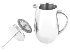 Rosenstein & Söhne Isolierkanne:Thermo-Kaffeebereiter, French-Press, Edelstahl, Doppelwandig, 1 Liter -Rosenstein & Söhne Shop nx9168 1