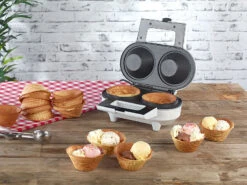 Rosenstein & Söhne Eiswaffeleisen:Waffeleisen Für 2 Eiswaffel-Schälchen, Antihaft-beschichtet, 550 Watt 11 Rosenstein & Söhne Eiswaffeleisen:Waffeleisen Für 2 Eiswaffel-Schälchen, Antihaft-beschichtet, 550 Watt -Rosenstein & Söhne Shop nx9211 3 1