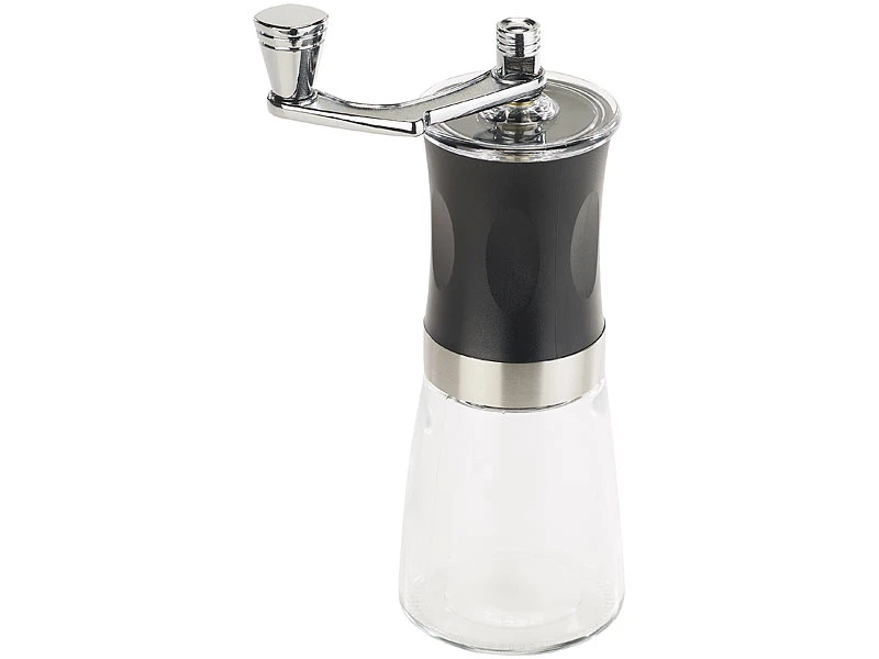 Rosenstein & Söhne Handkaffeemühle:Hand-Kaffeemühle Mit Keramik-Mahlwerk, Stufenlos Einstellbar, 19 Cm 3 Rosenstein & Söhne Handkaffeemühle:Hand-Kaffeemühle Mit Keramik-Mahlwerk, Stufenlos Einstellbar, 19 Cm – Bild 3