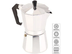 Cucina Di Modena Espressokanne:Espressokocher Für 6 Tassen; Für Induktions-Herde Geeignet; 300 Ml