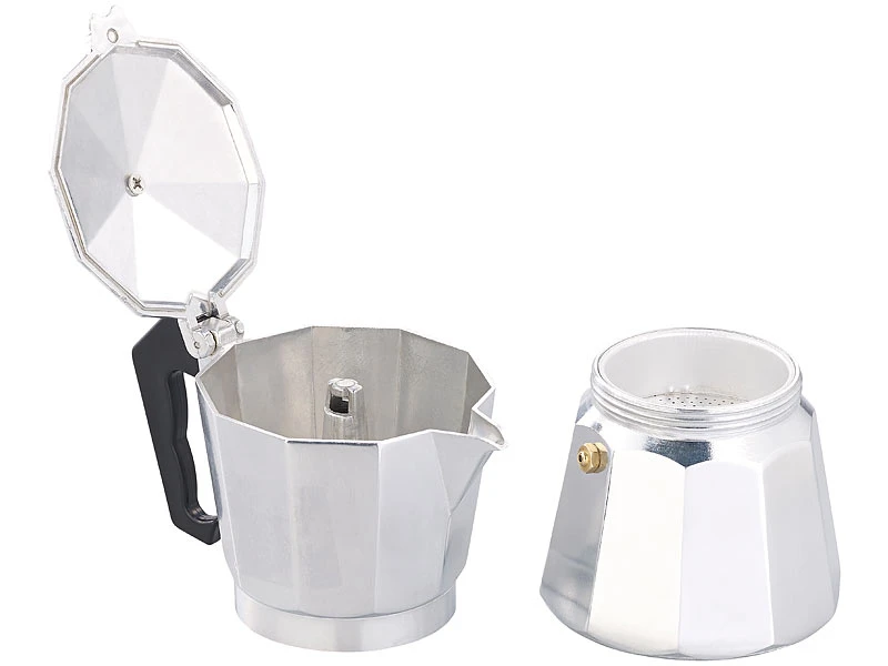 Cucina Di Modena Espressokocher:Espresso-Kocher Für 6 Tassen, Für Gas, Elektro-Herd Und Ceran-Feld 4 Cucina Di Modena Espressokocher:Espresso-Kocher Für 6 Tassen, Für Gas, Elektro-Herd Und Ceran-Feld – Bild 4