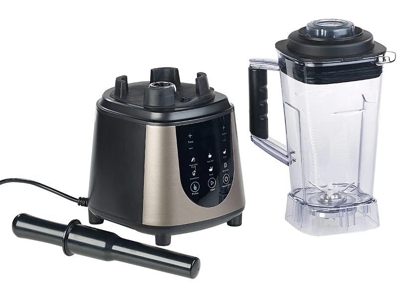 Rosenstein & Söhne Profi Küchenmixer:Profi-Standmixer Mit LED-Touch-Display, 2 Liter, 1.800 W, 30.000 U/min 5 Rosenstein & Söhne Profi Küchenmixer:Profi-Standmixer Mit LED-Touch-Display, 2 Liter, 1.800 W, 30.000 U/min – Bild 5