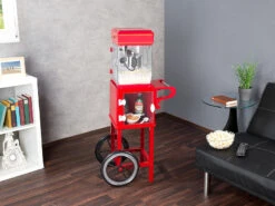 Rosenstein & Söhne Popcorn Machine:Retro-Popcorn-Maschine "Movie" Und Rollwagen Im 50er-Stil, Rot -Rosenstein & Söhne Shop nx9392 3