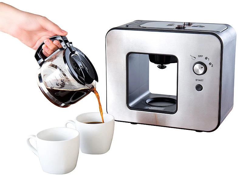 Rosenstein & Söhne Vollautomatische Kaffeemaschine, Bohnen-Mahlwerk (Versandrückläufer) 3 Rosenstein & Söhne Vollautomatische Kaffeemaschine, Bohnen-Mahlwerk (Versandrückläufer) – Bild 3