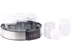 Rosenstein & Söhne Joghurtzubereiter:Joghurt-Maker Mit Zeitschaltuhr, 7 Portionsgläser Je 190 Ml, 20 Watt -Rosenstein & Söhne Shop nx9454 4