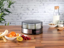 Rosenstein & Söhne Joghurtzubereiter:Joghurt-Maker Mit Zeitschaltuhr, 7 Portionsgläser Je 190 Ml, 20 Watt -Rosenstein & Söhne Shop nx9454 5