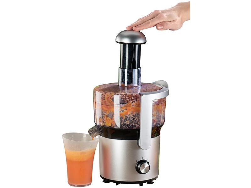 Rosenstein & Söhne Juicer:Elektrischer Zentrifugal-Entsafter, 2 Stufen Bis 16.580 Upm, 350 Watt 2 Rosenstein & Söhne Juicer:Elektrischer Zentrifugal-Entsafter, 2 Stufen Bis 16.580 Upm, 350 Watt – Bild 2