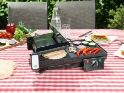 Rosenstein & Söhne Tischgrill Toaster:Elektrischer 2in1-Tischgrill Mit Kontaktgrill, Grillplatte, 2.000 Watt -Rosenstein & Söhne Shop nx9700 10 1