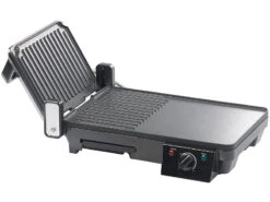 Rosenstein & Söhne Tischgrill Toaster:Elektrischer 2in1-Tischgrill Mit Kontaktgrill, Grillplatte, 2.000 Watt -Rosenstein & Söhne Shop nx9700 5 1
