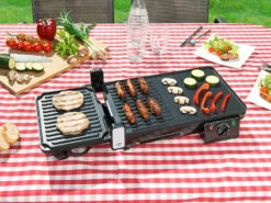 Rosenstein & Söhne Elektrischer 2in1-Tischgrill Mit Kontaktgrill, Versandrückläufer -Rosenstein & Söhne Shop nx9700 6
