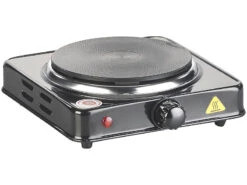 Alternative view of Rosenstein & Söhne Campingkocher:Elektrische Einzel-Kochplatte, 15,5 Cm, 1.000 Watt, Stufenlos, Kompakt