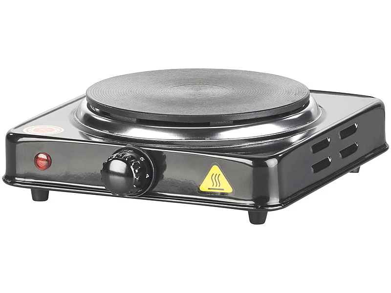 Rosenstein & Söhne Campingkocher:Elektrische Einzel-Kochplatte, 15,5 Cm, 1.000 Watt, Stufenlos, Kompakt 3 Rosenstein & Söhne Campingkocher:Elektrische Einzel-Kochplatte, 15,5 Cm, 1.000 Watt, Stufenlos, Kompakt – Bild 3