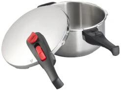 Rosenstein & Söhne Dampftopf:Edelstahl-Schnellkochtopf Mit 2-stufigem Druckregler Bis 90 KPa, 4 L -Rosenstein & Söhne Shop nx9742 0 1