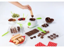 Rosenstein & Söhne Chocolatiere:Elektrische Chocolatière, Schokoladen-Schmelztopf-Set Mit 32 Teilen -Rosenstein & Söhne Shop pe7220 10