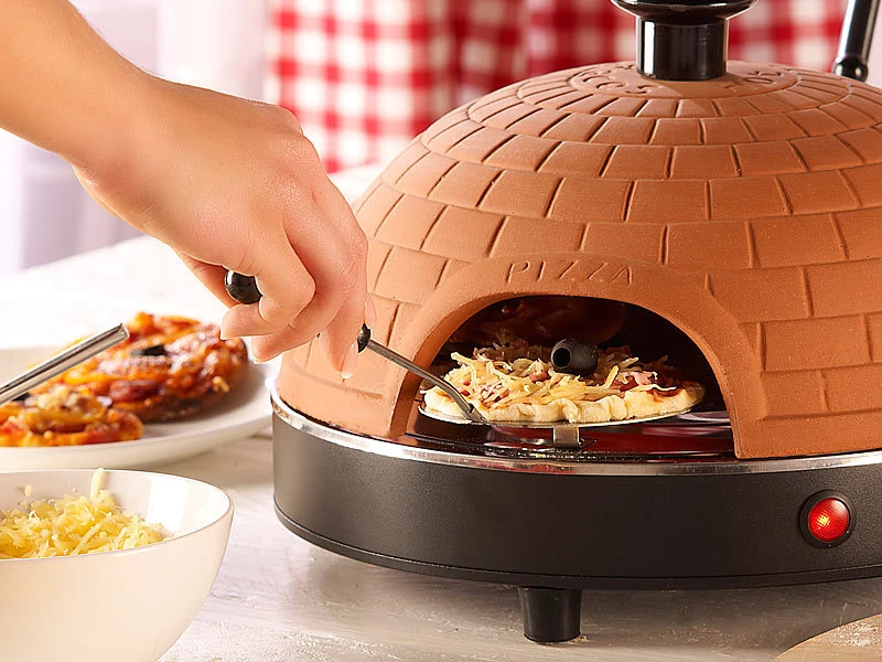 Cucina Di Modena Mini Pizza Steinofen:Pizzaofen Mit Echter Terrakotta-Haube Für 4 Personen 4 Cucina Di Modena Mini Pizza Steinofen:Pizzaofen Mit Echter Terrakotta-Haube Für 4 Personen – Bild 4