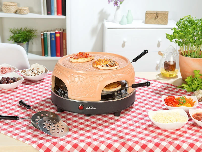 Cucina Di Modena Mini Pizza Steinofen:Pizzaofen Mit Echter Terrakotta-Haube Für 4 Personen 1 Cucina Di Modena Mini Pizza Steinofen:Pizzaofen Mit Echter Terrakotta-Haube Für 4 Personen