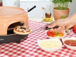 Cucina Di Modena Mini Pizza Steinofen:Pizzaofen Mit Echter Terrakotta-Haube Für 4 Personen 16 Cucina Di Modena Mini Pizza Steinofen:Pizzaofen Mit Echter Terrakotta-Haube Für 4 Personen -Rosenstein & Söhne Shop pv7278 9