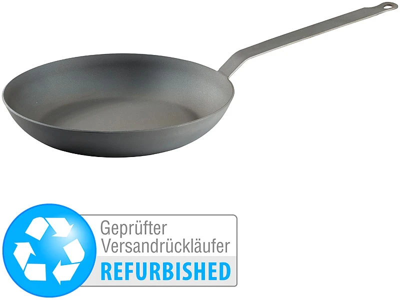TS Pfanne Schmiedeeisern:Kaltgeschmiedete Bratpfanne Mit 4,8 Cm Hohem Rand (Versandrückläufer) 1 TS Pfanne Schmiedeeisern:Kaltgeschmiedete Bratpfanne Mit 4,8 Cm Hohem Rand (Versandrückläufer)