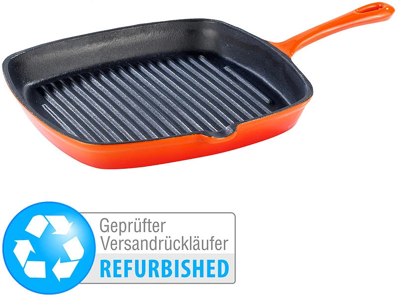 TS Gusseisen-Grillpfanne, 26 Cm (Versandrückläufer) 1 TS Gusseisen-Grillpfanne, 26 Cm (Versandrückläufer)