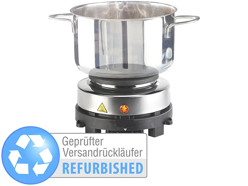 Rosenstein & Söhne Elektrische Mini-Einzel-Kochplatte, Versandrückläufer 1 Rosenstein & Söhne Elektrische Mini-Einzel-Kochplatte, Versandrückläufer