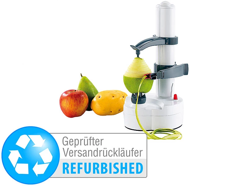 Rosenstein & Söhne Apfelschäler Elektrisch:Elektrischer Obst- Und Gemüseschäle (Versandrückläufer) 1 Rosenstein & Söhne Apfelschäler Elektrisch:Elektrischer Obst- Und Gemüseschäle (Versandrückläufer)
