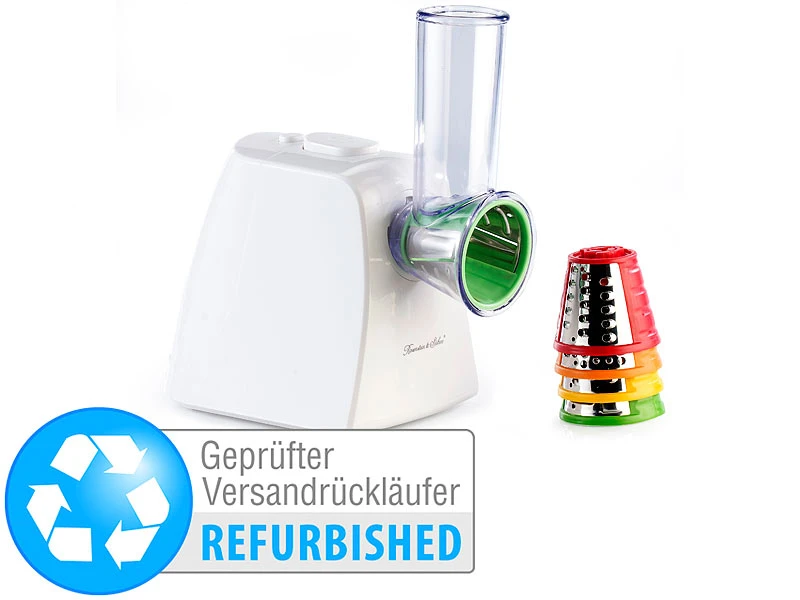Rosenstein & Söhne Elektro-Reibe:Elektrische Reibe Für Gemüse, Käse U.v.m. (Versandrückläufer) 3 Rosenstein & Söhne Elektro-Reibe:Elektrische Reibe Für Gemüse, Käse U.v.m. (Versandrückläufer) – Bild 3