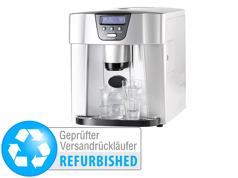 Rosenstein & Söhne Eiswürfel Spender:Eiswürfelmaschine, Eis- Und Wasserspender (Versandrückläufer) 1 Rosenstein & Söhne Eiswürfel Spender:Eiswürfelmaschine, Eis- Und Wasserspender (Versandrückläufer)
