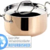 TS Kupfer Töpfe:Kupfer-Kochtopf Mit Deckel, 20 Cm Versandrückläufer
