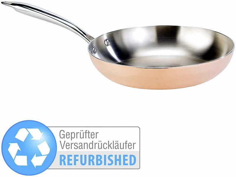 TS Kupferbratpfanne:Kupfer-Bratpfanne (26 Cm) (Versandrückläufer) 1 TS Kupferbratpfanne:Kupfer-Bratpfanne (26 Cm) (Versandrückläufer)